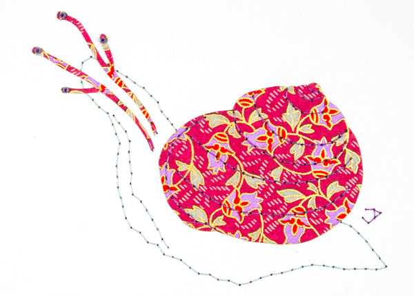 Garden Snail in Deep Pink