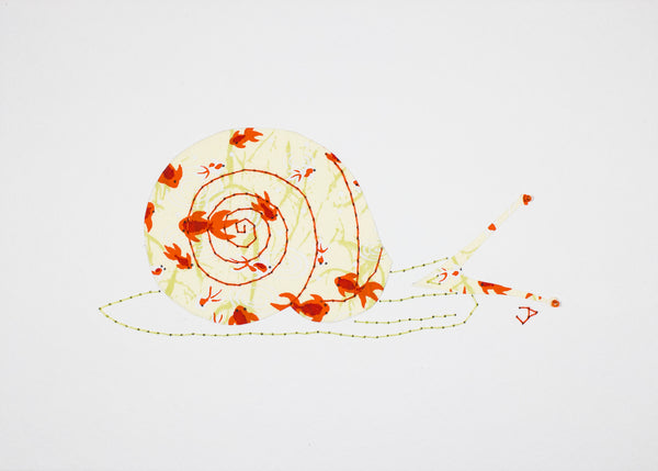 Helix Snail in Goldfish