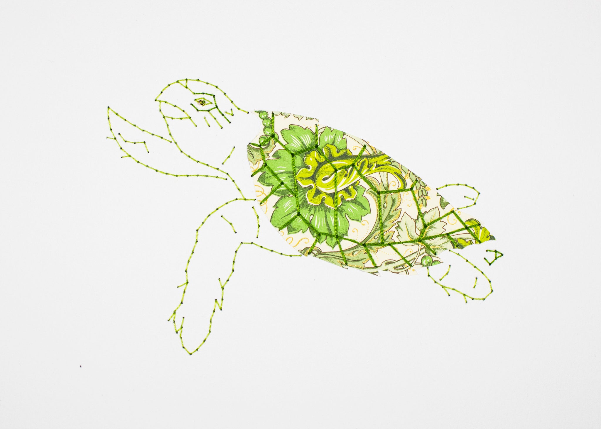 Hawksbill Turtle in Florentine Greens
