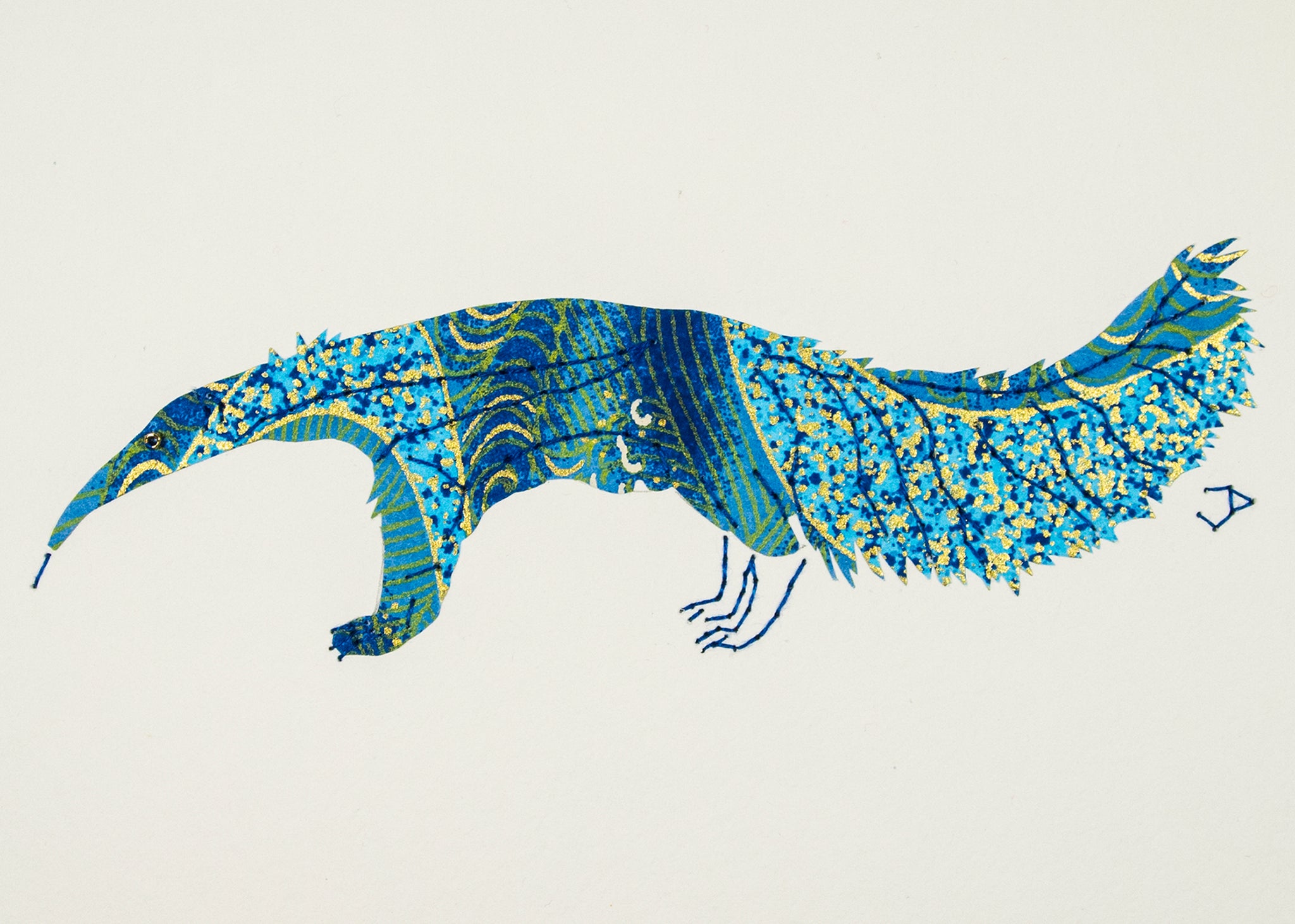 Anteater in Blue & Gold