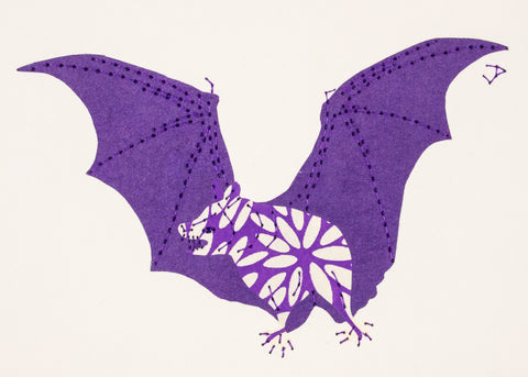 Vampire Bat in Purple