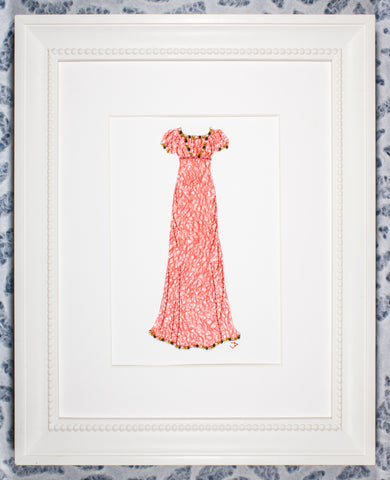 Dress #092: Regency dress in red netting