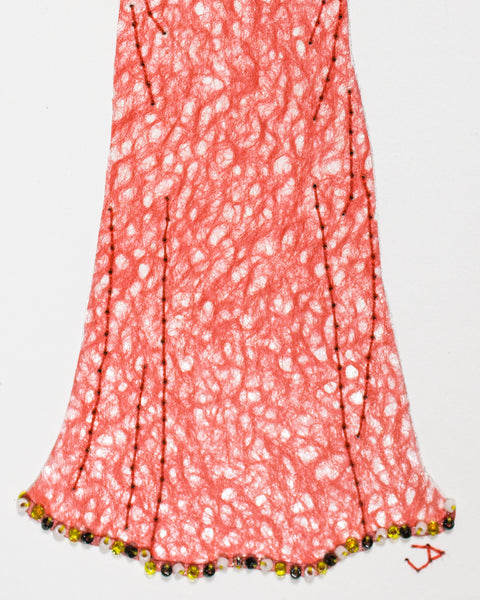 Dress #092: Regency dress in red netting