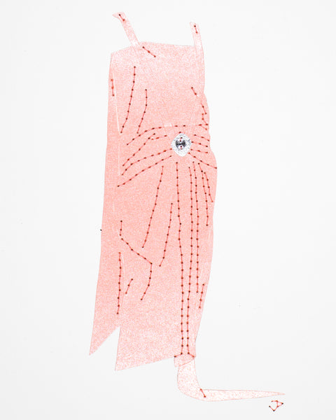 Dress #093: 1920s dress in pink