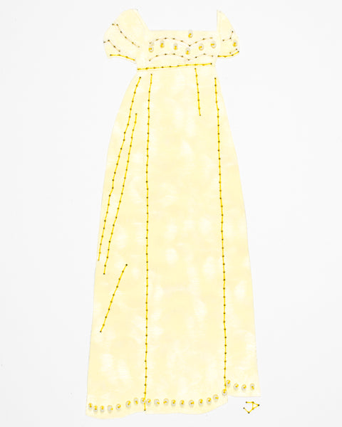 Dress #094: Regency dress in yellow