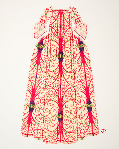 Dress #005: Robe à la française in pink and cream. 2014