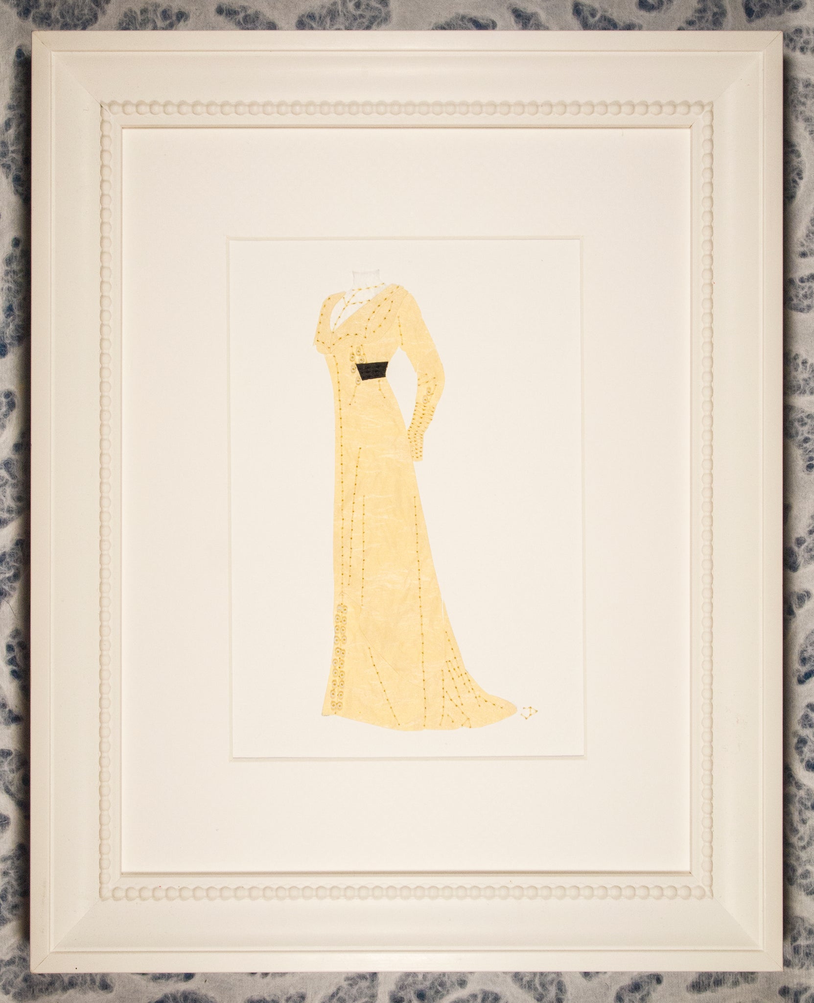 Dress #082.2: Edwardian afternoon dress in cream and black