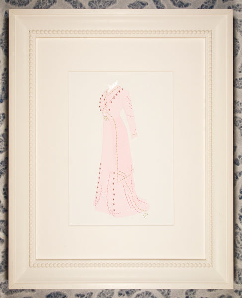 Dress #088: Edwardian afternoon dress in rose with celadon