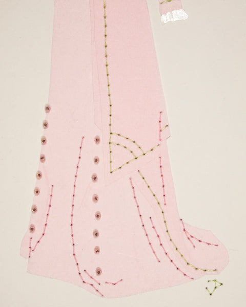Dress #088: Edwardian afternoon dress in rose with celadon
