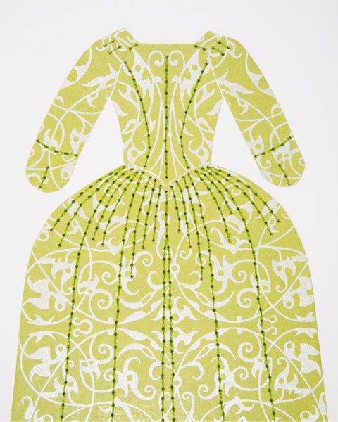 Dress #019: 18th century gown in green. 2014