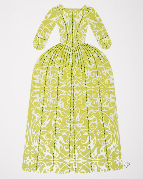 Dress #019: 18th century gown in green. 2014