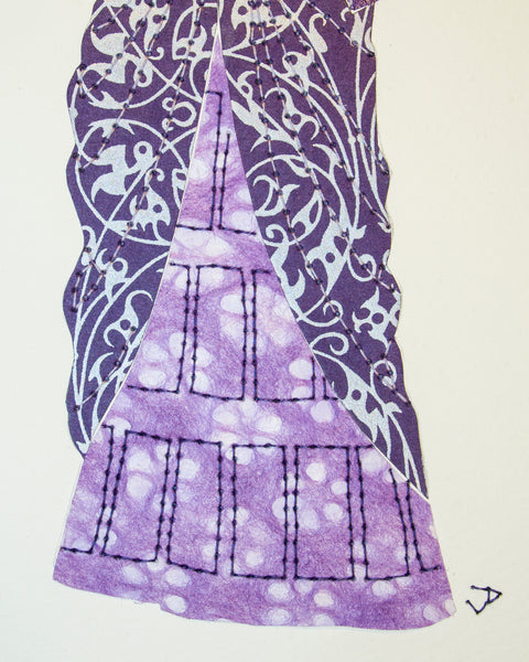 Dress #027: Victorian dress in purples. 2015