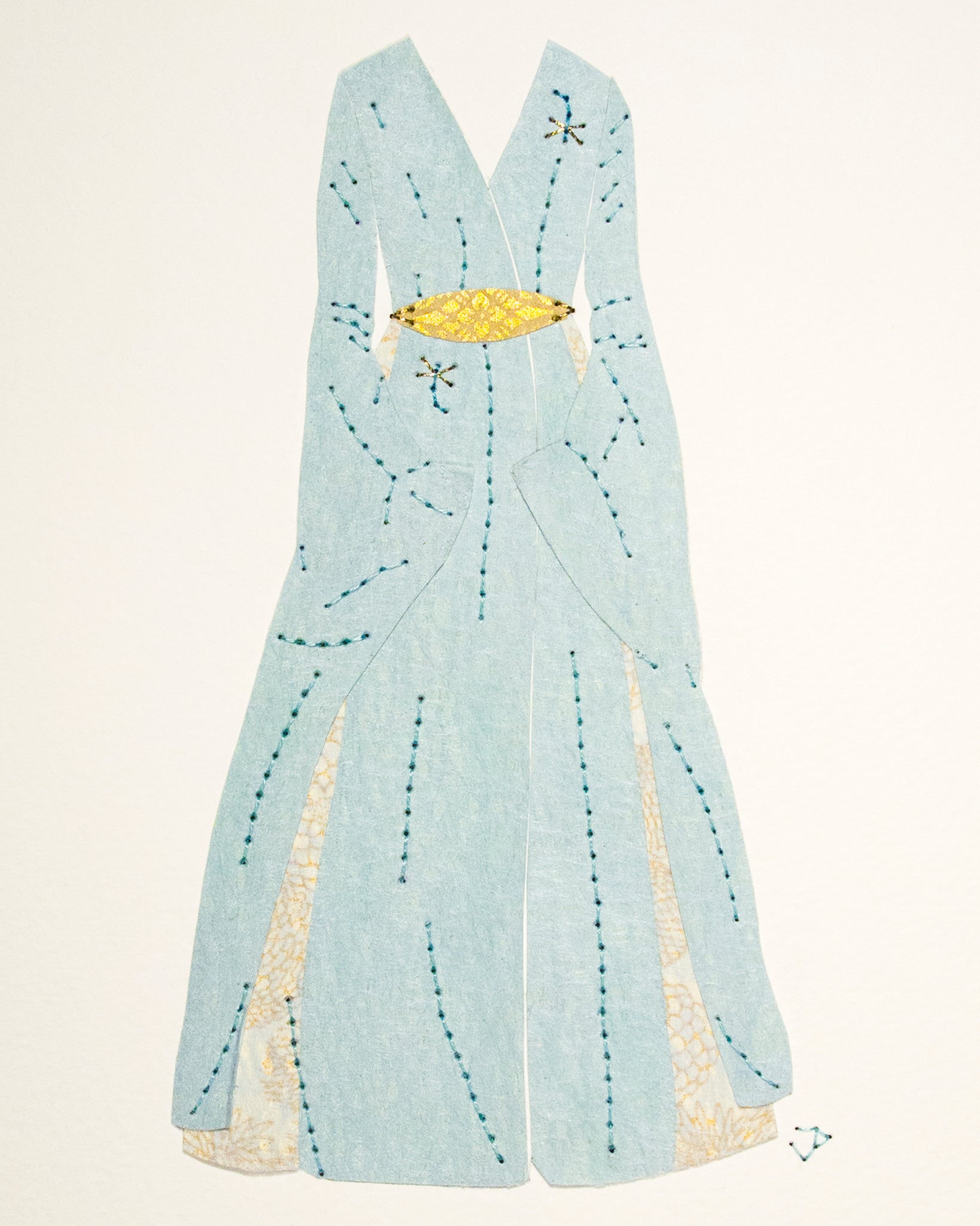 Dress #049: Sansa Stark costume in blue and gold. 2016 Judith Pudden Embroidery Dress #049: Sansa Stark costume in blue and gold. 2016 Judith Pudden Embroidery