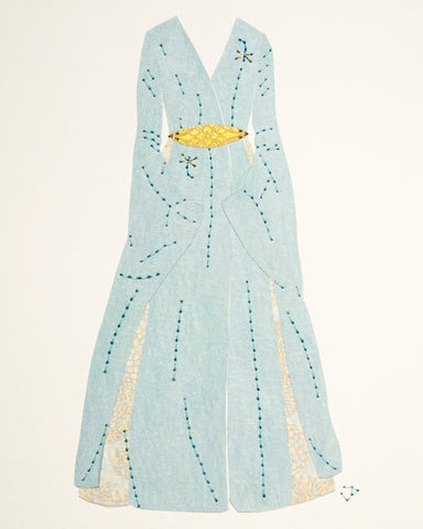 Dress #049: Sansa Stark costume in blue and gold. 2016