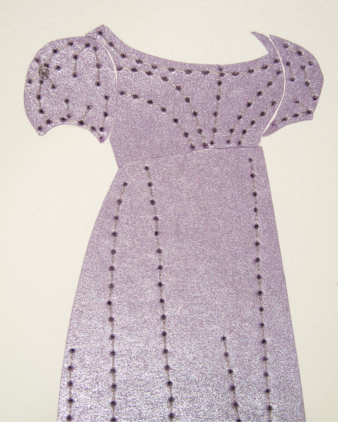 Dress #051: Regency dress in silvery lilac. 2016