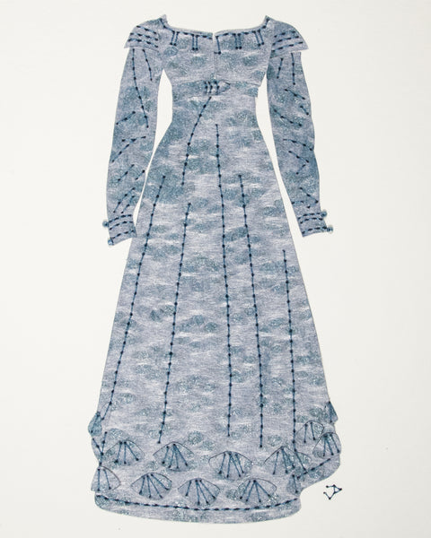 Dress #061: Regency dress in blue. 2018