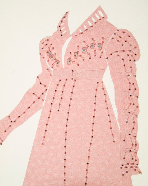 Dress #063: Regency dress in pink. 2016