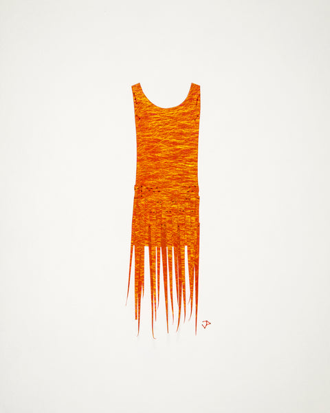 Dress #067.2: Flapper dress in oranges. 2017