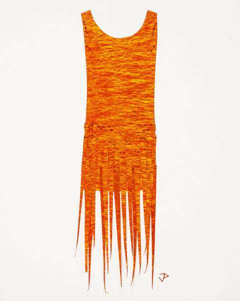 Dress #067.2: Flapper dress in oranges. 2017