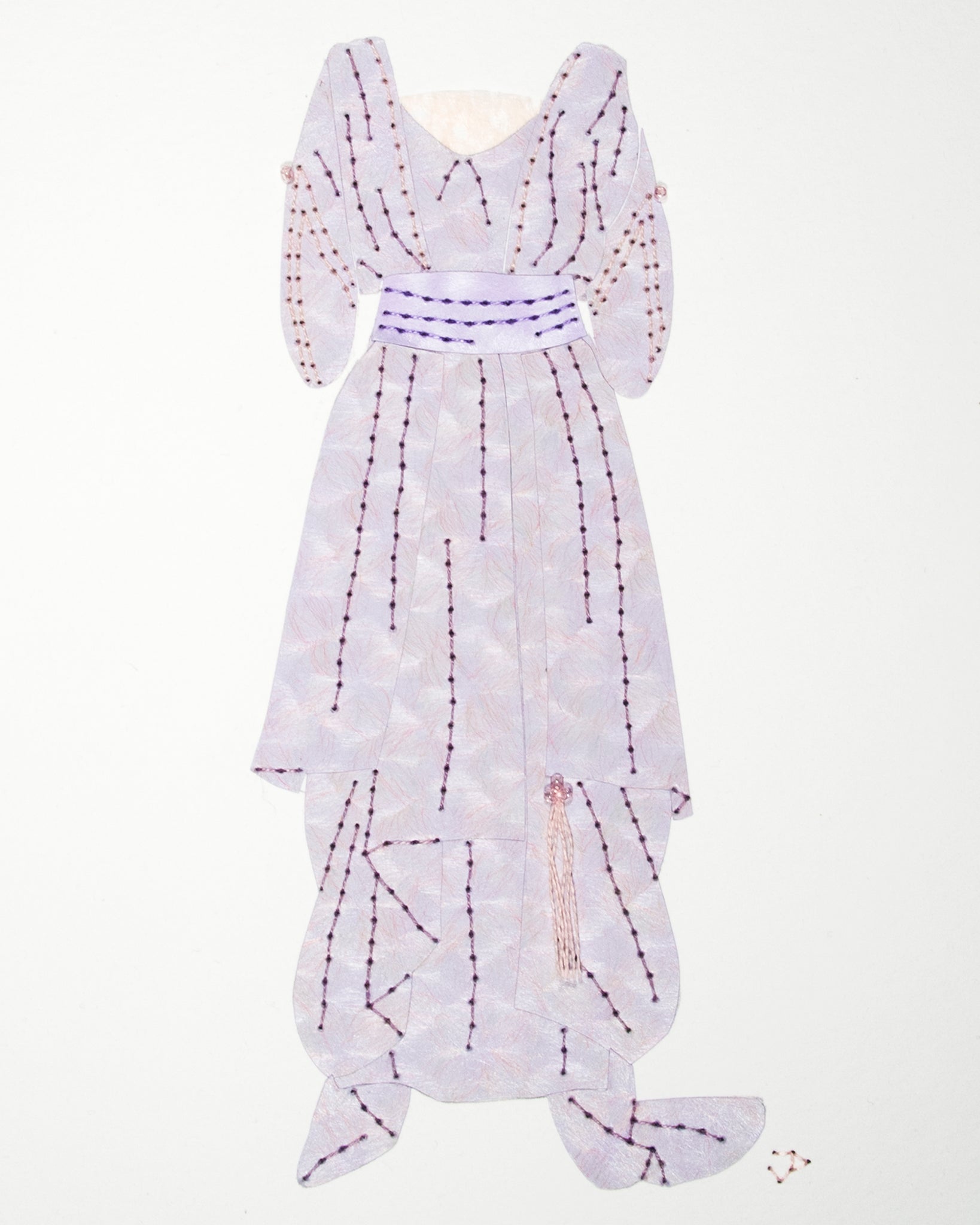 Dress #069: Edwardian dress in silver mauve. 2016