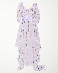 Dress #069: Edwardian dress in silver mauve. 2016