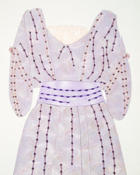 Dress #069: Edwardian dress in silver mauve. 2016
