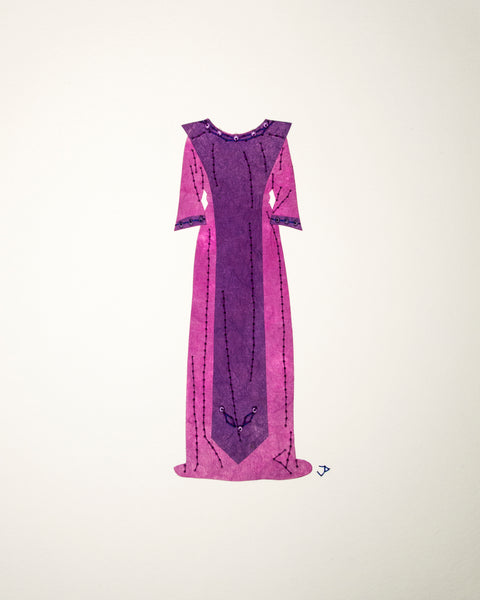Dress #070: Aesthetic style dress in purple