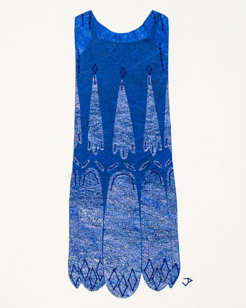 Dress #072: Flapper dress in blue