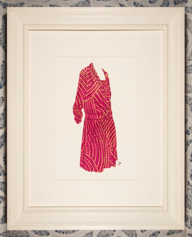 Dress #084: 1920s dress in wine and gold