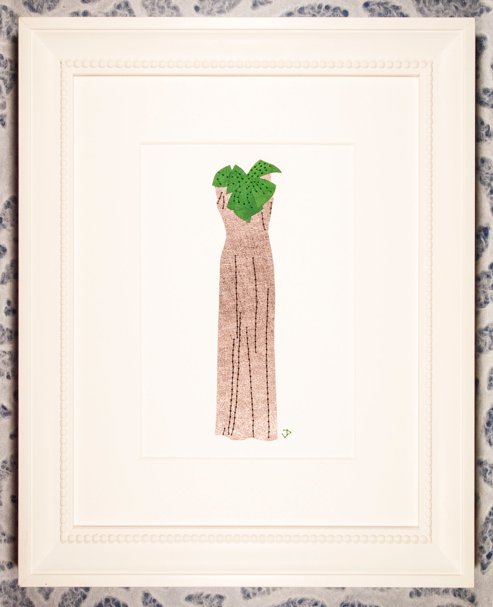 Dress #091: 1930s dress in bronze and green