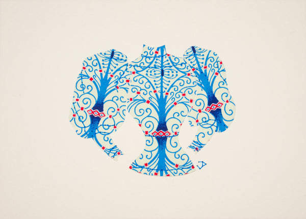 Sweater in Blue Filigree