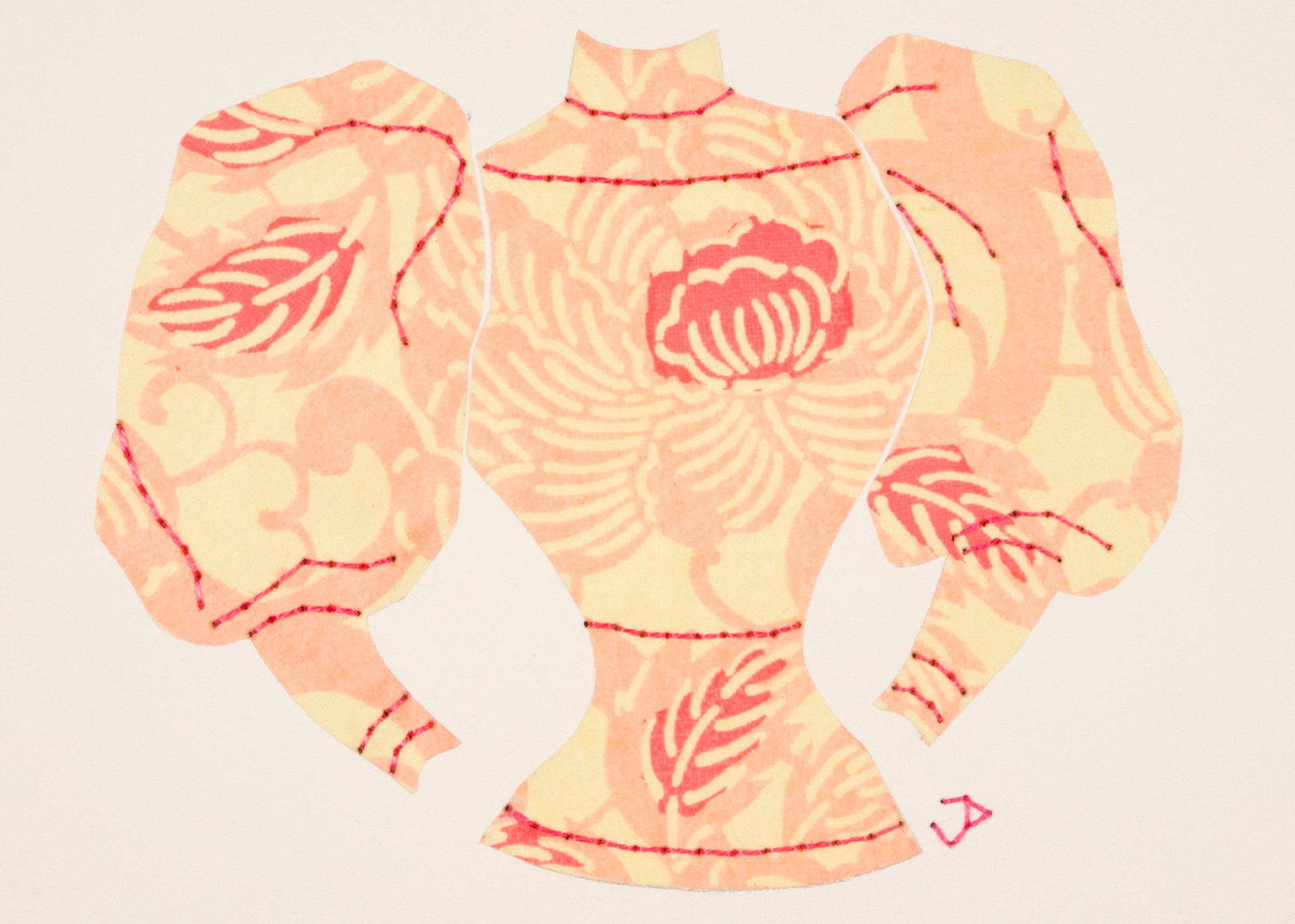 Sweater in Pink Flowers