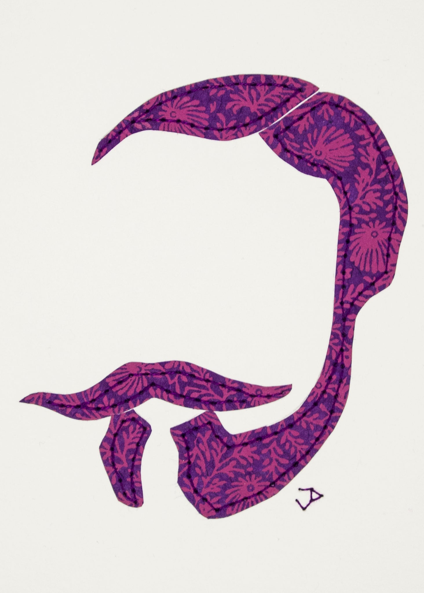 Beard & Moustache in Pink & Purple