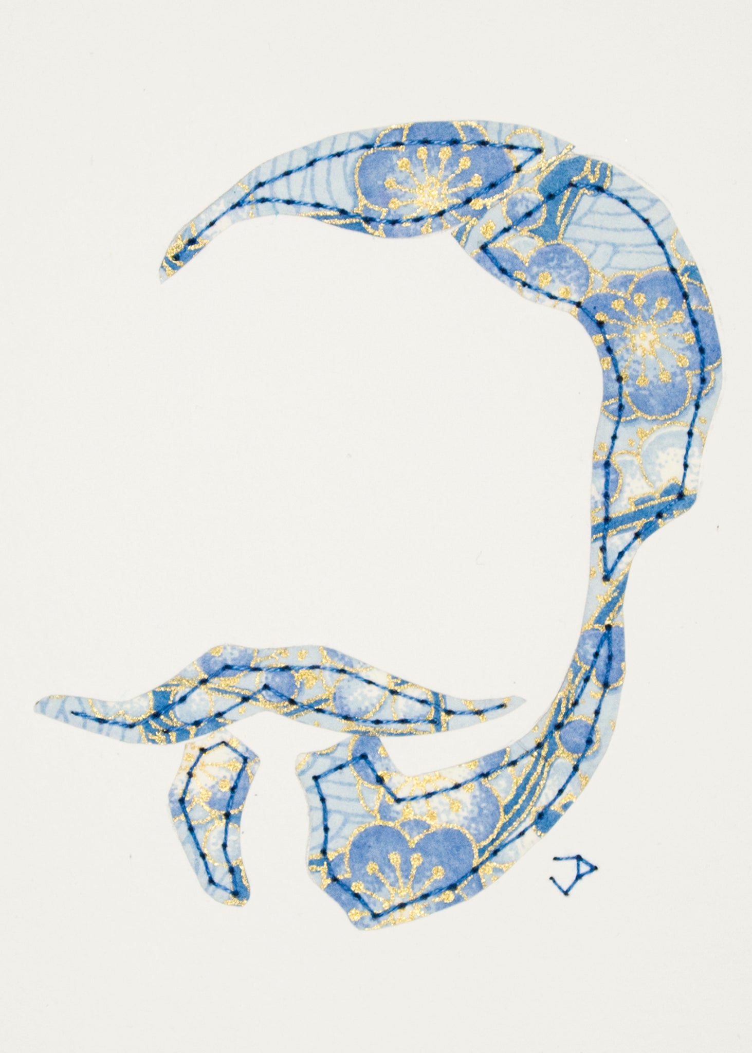 Beard & Moustache in Pale Blue