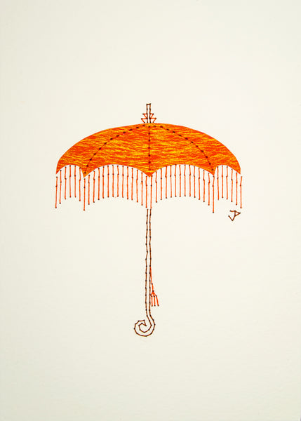 Parasol in Shimmering Orange