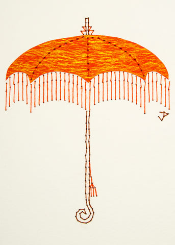 Parasol in Shimmering Orange