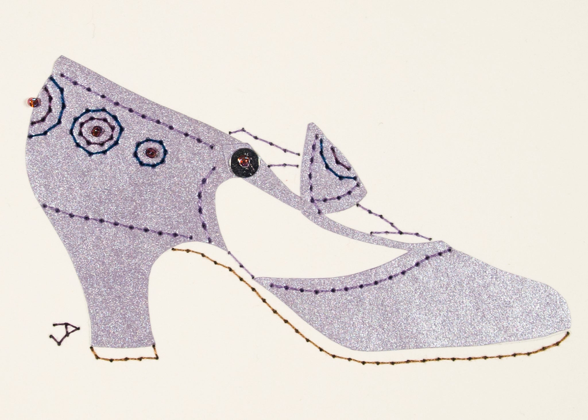 1925 Shoe in Shimmering Lilac
