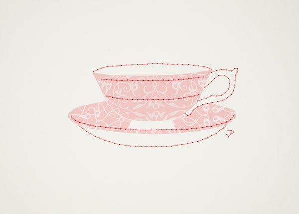 Teacup in Pearl & Pale Pink