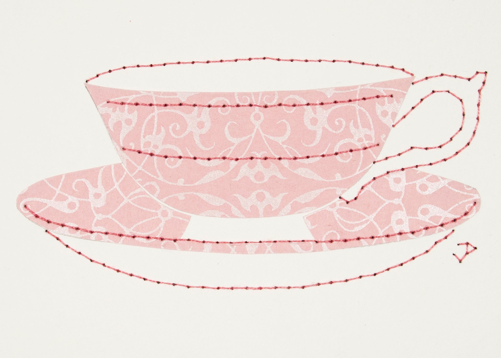 Teacup in Pearl & Pale Pink